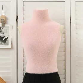 TL015 French Style Knit+ Chiffon top